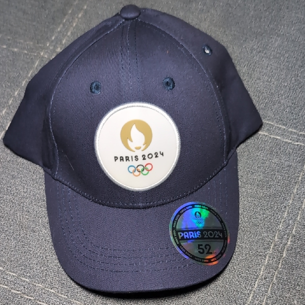 Paris 2024 Official Olympics Blue Hat NWOT Cap Adjustable